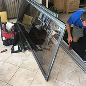 sliding glass door frame repair Lake Worth